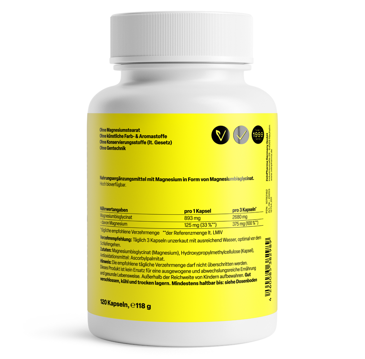 ZeinPharma Magnesium Bisglisinat 375 mg