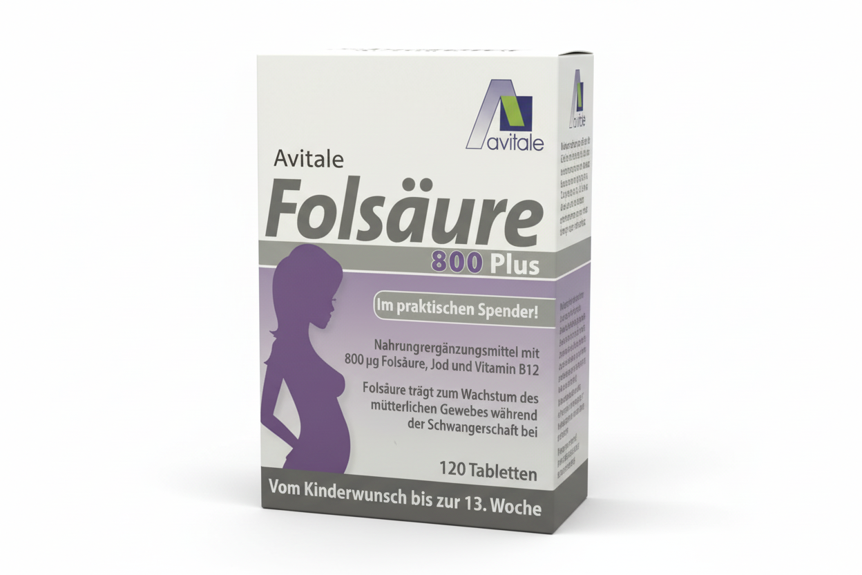 Avitale Folic 800 Plus 120 mini tablets