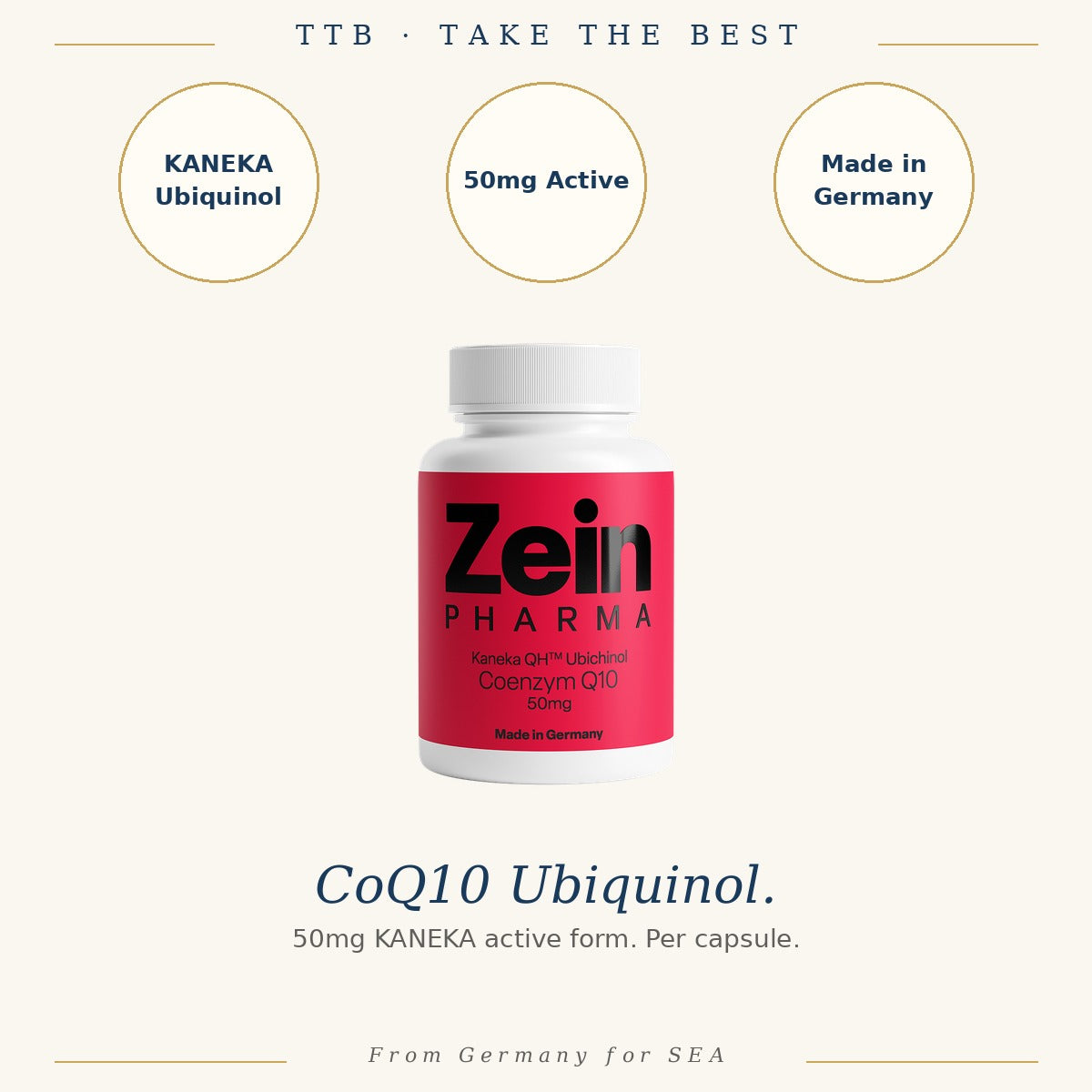 CoQ10 Ubiquinol 50mg | ZeinPharma
