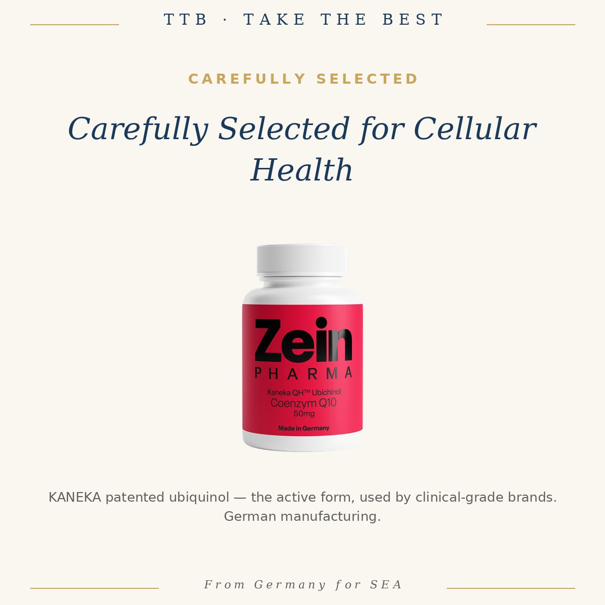 CoQ10 Ubiquinol 50mg | ZeinPharma