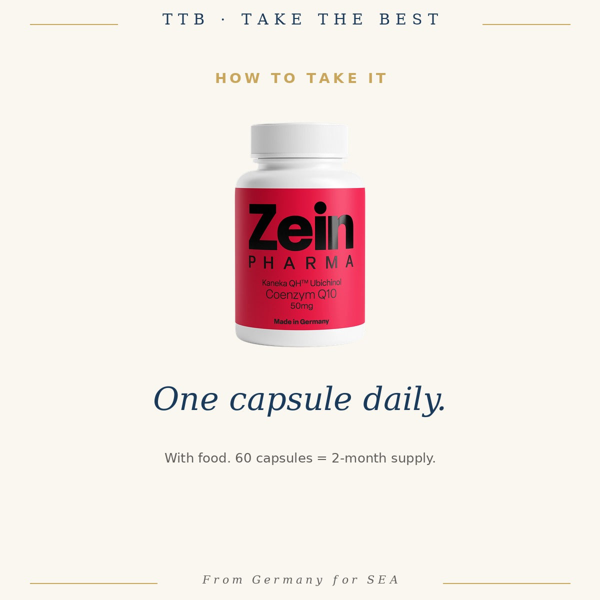CoQ10 Ubiquinol 50mg | ZeinPharma