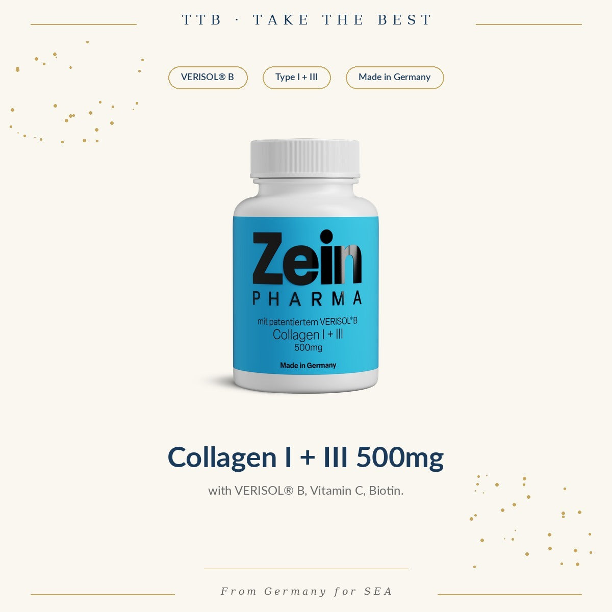 Collagen I + III (Verisol®) 500mg | ZeinPharma