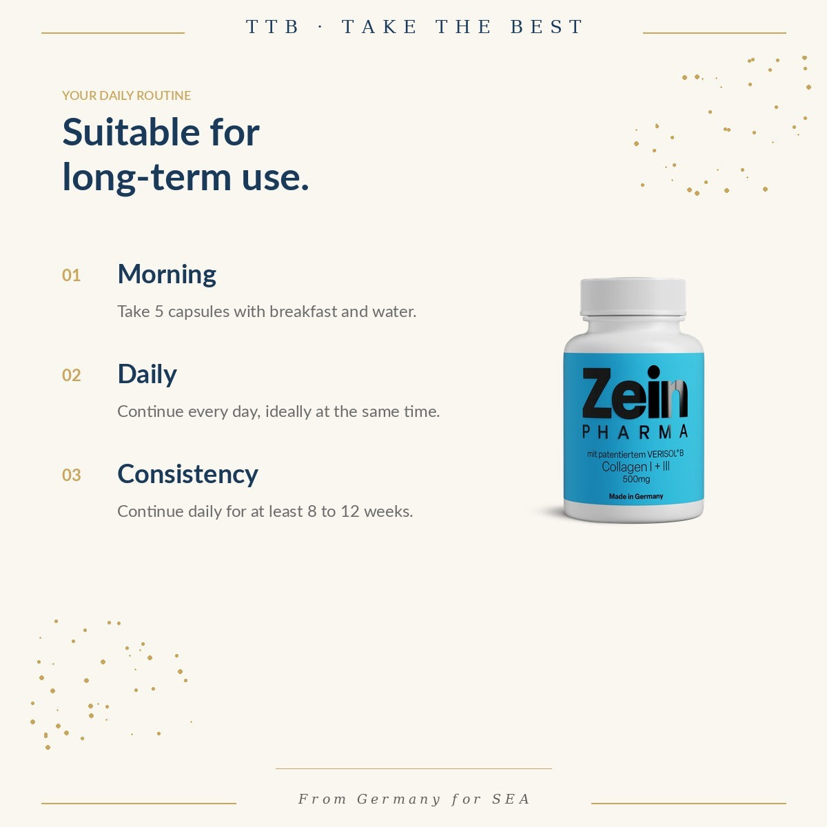Collagen I + III (Verisol®) 500mg | ZeinPharma
