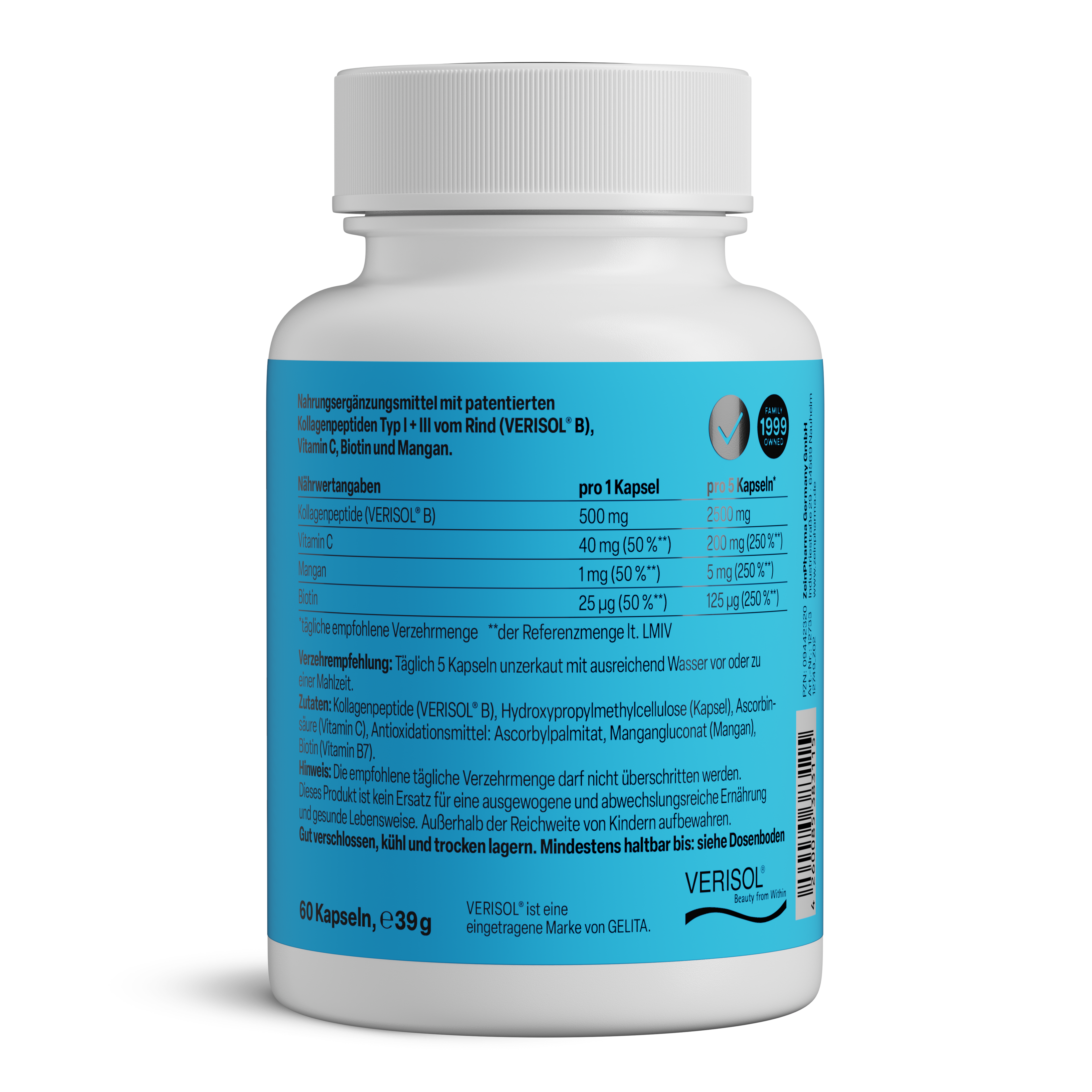Collagen I + III (Verisol®) 500mg | ZeinPharma