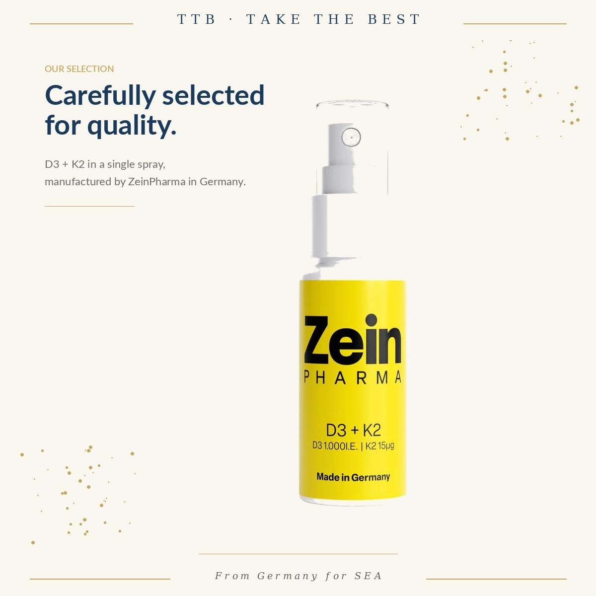 Vitamin D3 + K2 Spray 1000 IU | ZeinPharma