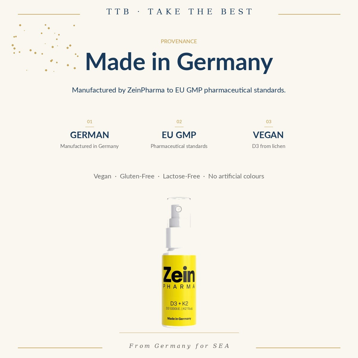 Vitamin D3 + K2 Spray 1000 IU | ZeinPharma