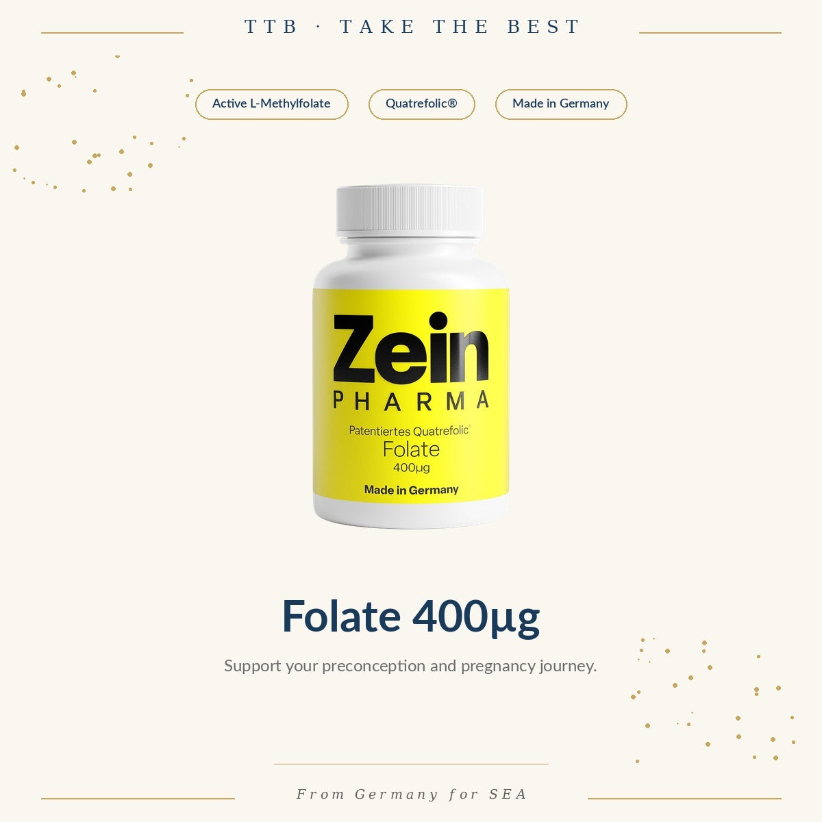 Active Folate (Quatrefolic®) 400µg | ZeinPharma