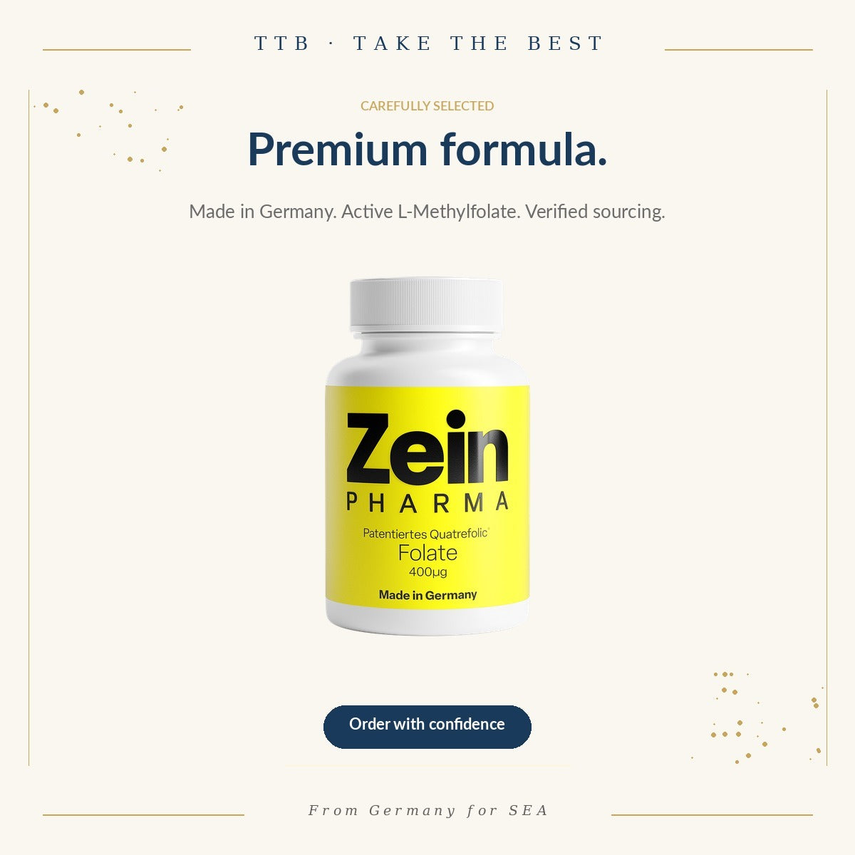 Active Folate (Quatrefolic®) 400µg | ZeinPharma