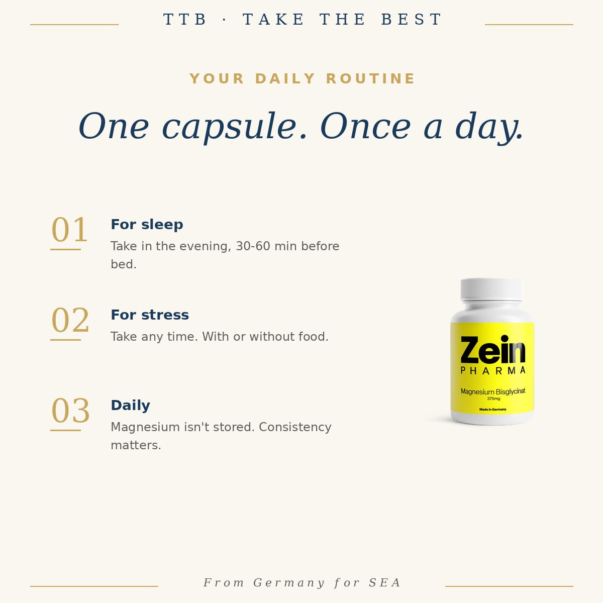 Magnesium Bisglycinate 375mg | ZeinPharma