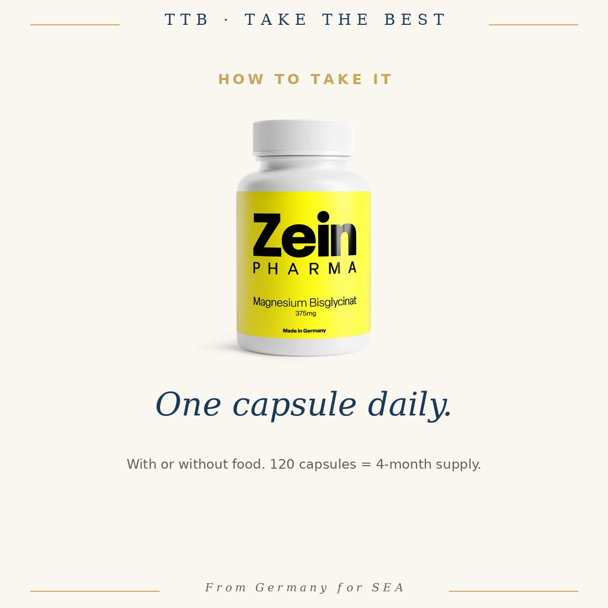 Magnesium Bisglycinate 375mg | ZeinPharma