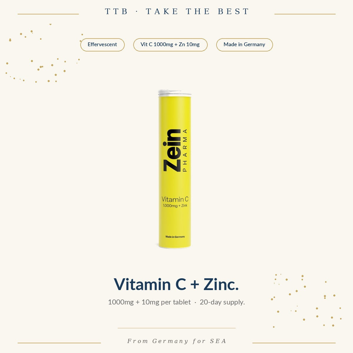 Vitamin C + Zinc 1000mg | ZeinPharma